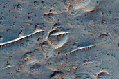 Crater Center in Libya Montes