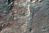 Layered Bedrock on Floor of Vinogradov Crater