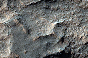 Contact between Ejecta and Surrounding Terrain