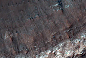 Crater Exposing Bedrock