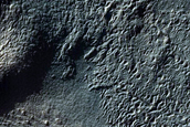 Flow in Southern Mid-Latitude Crater