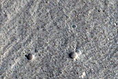 Central Terminus of Glacier-Like Forms in Tempe Terra