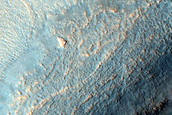 Erosion of Crater Interior in Utopia Planitia