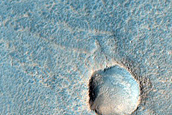 Channel that Breached Crater Rim in Arabia Terra