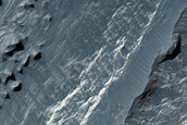 Exposures of Layered Sulfate-Rich Sediments in Melas Chasma