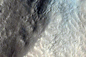 Fresh Impact Crater in Tempe Terra