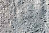 Fresh Crater with Small Glacial Deposit