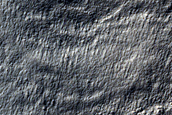 Flow Features in Crater North of Kepler Crater