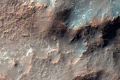 Bedrock on Crater Floor in Tyrrhena Terra