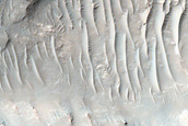 Layers on Crater Floor in Terra Sabaea