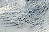 Crater in Medusa Fossae Formation