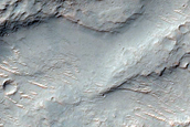 Channel in Ejecta North of Hadriaca Patera