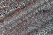 Steep Scarp on Edge of North Polar Layered Deposits