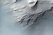 Layers in Crater Wall in Terra Sabaea