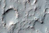 Clay Minerals on Crater Floor Southwest of Columbus Crater