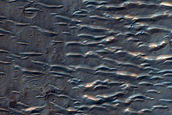 Samara Valles Where Drainage Becomes Masked by Volcanic Construct to North