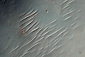 Possible Mafic Minerals Exposed by Solis Dorsa Crater