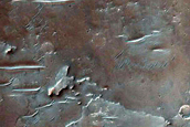 Relatively Bright Bedrock on Crater Floor