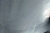 Fresh Craters Overlying Grabens South of Pavonis Mons