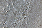 Rockfall Search on Slopes near Recent Crater