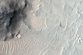 Crater in Utopia Planitia