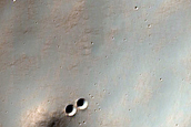 Possible Tongue Shaped Flow North of Hadriaca Patera