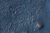 Possible Pingos in Degraded Crater East of Bamberg Crater