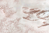 North Polar Crater Ejecta