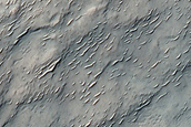 Mafic Minerals Exposed on Crater Northwest of Cross Crater