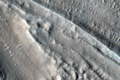 Lineated Valley Fill in Coloe Fossae