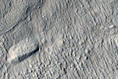 Steep Slopes Close to Fresh Crater