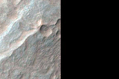Hematite along Scarp in Eos Chasma
