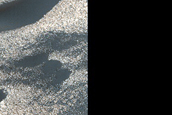 Dune Interaction with Residual Polar Ice