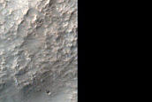 Layers along Depression East of Terby Crater
