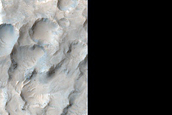 Cluster of Secondary Impact Craters near Mojave Crater