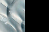 Abalos Undae Polar Crater Dunes