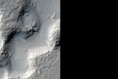 Irregular Pit Chain near Sirenum Fossae