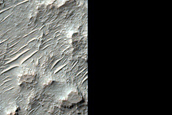 Diverse Bedrock on Crater Floor near Huygens Crater