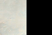 Light-Toned Deposits along Upper Walls of Crater