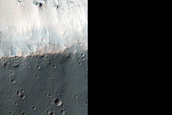 Crater with Layers in Parana Valles