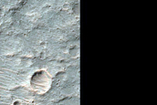 Contact between Craters in Hesperia Planum