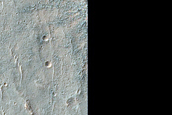 Recent Small Crater South of Valles Marineris