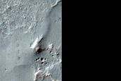 Landforms Northeast of Hellas Planitia