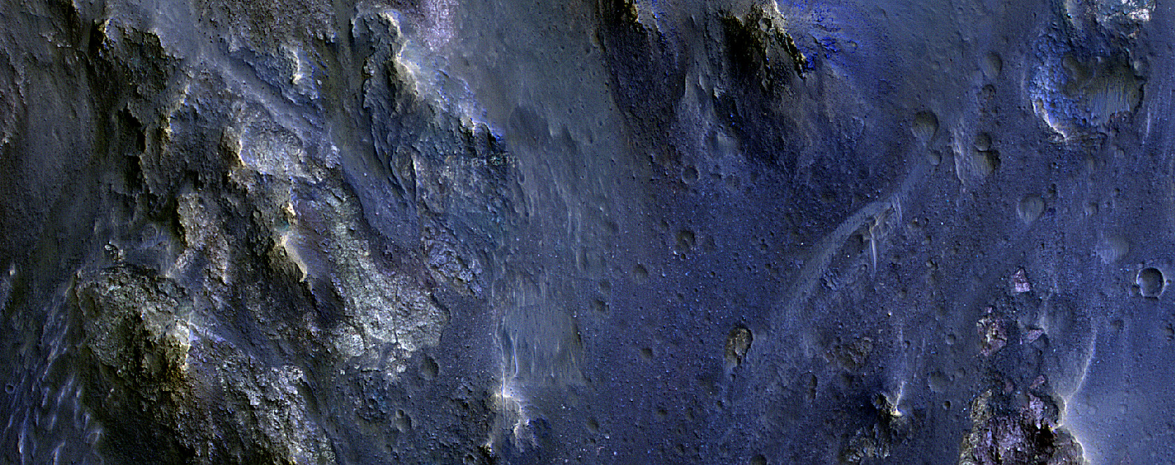 Exposed Bedrock in Eos Chasma