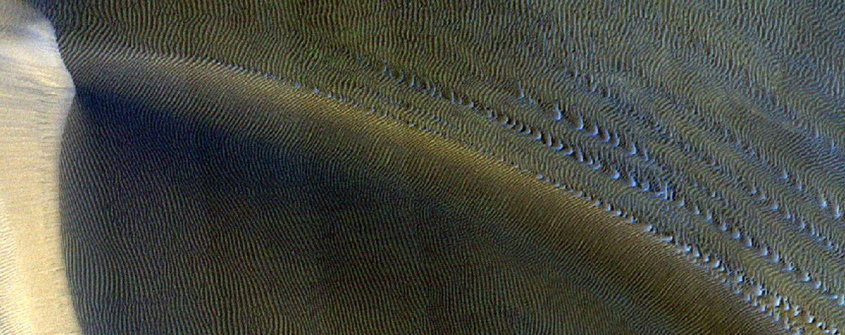 Megaripple Stripes on Mars