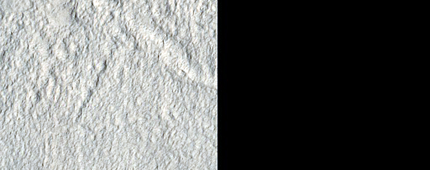 Faulted Concentric Crater Fill Northeast of Elysium Region