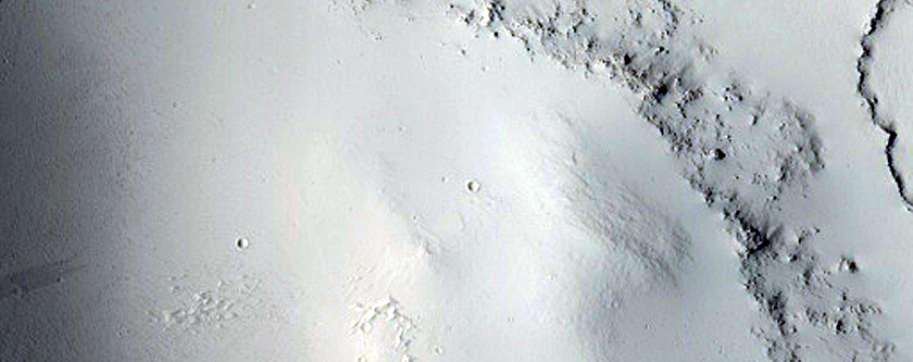 Layers at Base of Mounds in Northern Mid-Latitudes