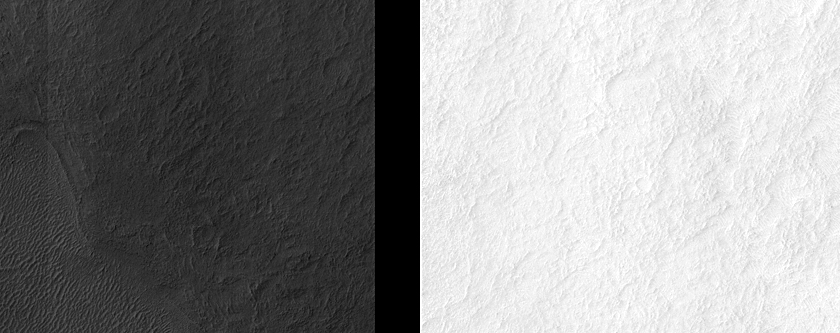 Ridge and Possible Fluvial Features on Hellas Planitia Floor