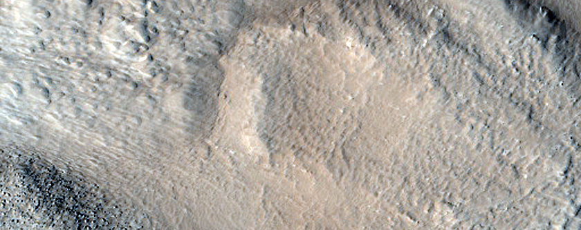 Crater Wall with Possible Clays