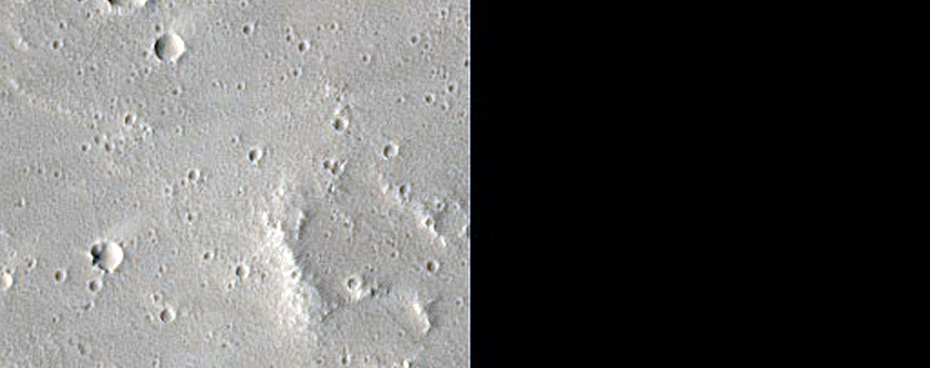 Wind Streak Monitoring Site Northwest of Uranius Tholus